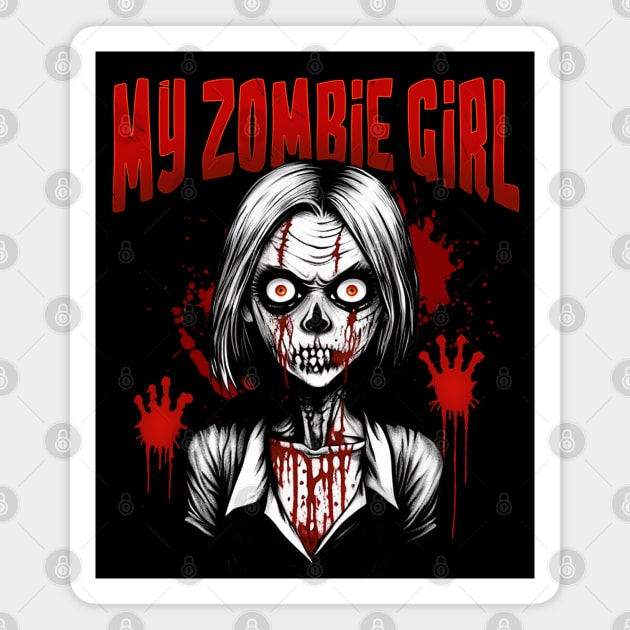 My Zombie Girl Magnet by ZombieGirl01